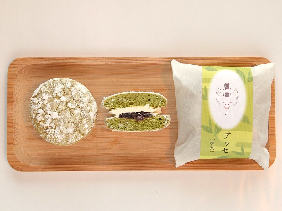 富富富ブッセ抹茶　佐々木千歳堂